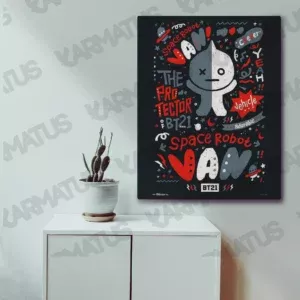 خرید تابلو عکس بند بی تی اس BTS - کارماتوس (انواع قاب عکس و پوستر, قاب عکس) از کرماتوس