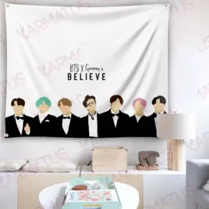 خرید بکدراپ بند بی تی اس BTS - کارماتوس (انواع قاب عکس و پوستر, بکدراپ) از کرماتوس