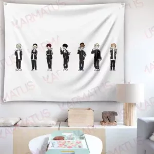 خرید بکدراپ بند بی تی اس BTS - کارماتوس (انواع قاب عکس و پوستر, بکدراپ) از کرماتوس