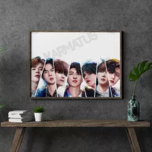 خرید تابلو عکس بند بی تی اس BTS - کارماتوس (انواع قاب عکس و پوستر, قاب عکس) از کرماتوس