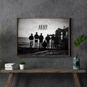 خرید تابلو عکس بند بی تی اس BTS - کارماتوس (انواع قاب عکس و پوستر, قاب عکس) از کرماتوس