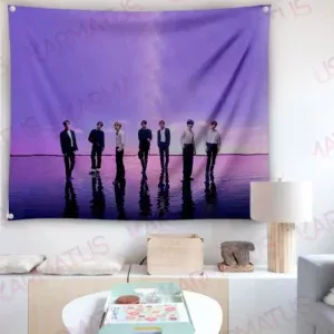 خرید بکدراپ بند بی تی اس BTS - کارماتوس (انواع قاب عکس و پوستر, بکدراپ) از کرماتوس