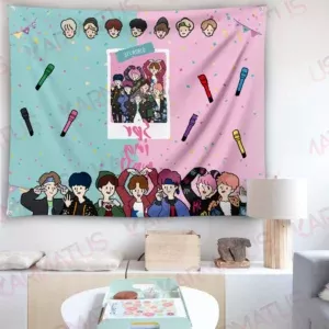 خرید بکدراپ بند بی تی اس BTS - کارماتوس (انواع قاب عکس و پوستر, بکدراپ) از کرماتوس