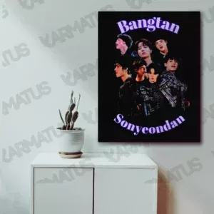 خرید تابلو عکس بند بی تی اس BTS - کارماتوس (انواع قاب عکس و پوستر, قاب عکس) از کرماتوس