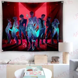 خرید بکدراپ بند بی تی اس BTS - کارماتوس (انواع قاب عکس و پوستر, بکدراپ) از کرماتوس