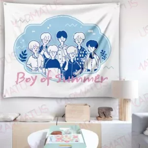 خرید بکدراپ بند بی تی اس BTS - کارماتوس (انواع قاب عکس و پوستر, بکدراپ) از کرماتوس