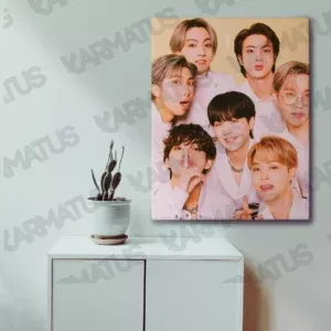 خرید تابلو عکس بند بی تی اس BTS - کارماتوس (انواع قاب عکس و پوستر, قاب عکس) از کرماتوس