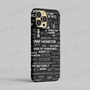 قاب موبایل طرح گروه موسیقی بی تی اس BTS