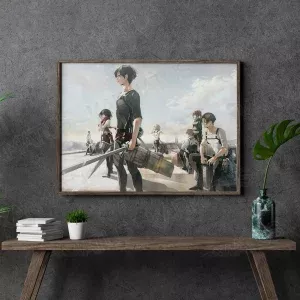 خرید تابلو عکس انیمه اتک آن تایتان Attack On Titan - کارماتوس (انواع قاب عکس و پوستر, قاب عکس) از کرماتوس