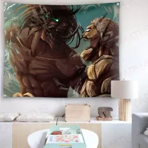 خرید بک دراپ انیمه اتک آن تایتان Attack on titan (انواع قاب عکس و پوستر, بکدراپ) از کرماتوس