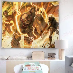 خرید بک دراپ انیمه اتک آن تایتان Attack on titan (انواع قاب عکس و پوستر, بکدراپ) از کرماتوس