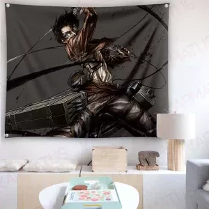 خرید بک دراپ انیمه اتک آن تایتان Attack on titan (انواع قاب عکس و پوستر, بکدراپ) از کرماتوس