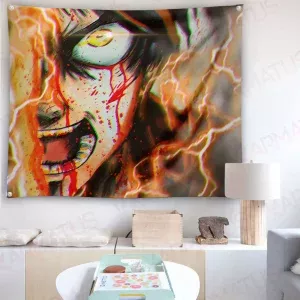 خرید بک دراپ انیمه اتک آن تایتان Attack on titan (انواع قاب عکس و پوستر, بکدراپ) از کرماتوس