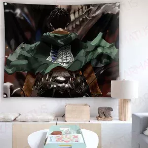 خرید بک دراپ انیمه اتک آن تایتان Attack on titan (انواع قاب عکس و پوستر, بکدراپ) از کرماتوس