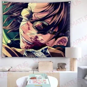 خرید بک دراپ انیمه اتک آن تایتان Attack on titan (انواع قاب عکس و پوستر, بکدراپ) از کرماتوس