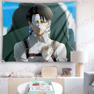 خرید بک دراپ انیمه اتک آن تایتان Attack on titan (انواع قاب عکس و پوستر, بکدراپ) از کرماتوس