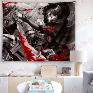 خرید بک دراپ انیمه اتک آن تایتان Attack on titan (انواع قاب عکس و پوستر, بکدراپ) از کرماتوس