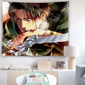 خرید بک دراپ انیمه اتک آن تایتان Attack on titan (انواع قاب عکس و پوستر, بکدراپ) از کرماتوس