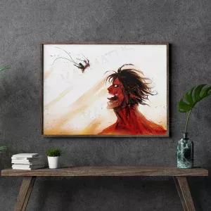 خرید تابلو عکس انیمه اتک آن تایتان Attack On Titan - کارماتوس (انواع قاب عکس و پوستر, قاب عکس) از کرماتوس