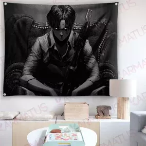 خرید بک دراپ انیمه اتک آن تایتان Attack on titan (انواع قاب عکس و پوستر, بکدراپ) از کرماتوس