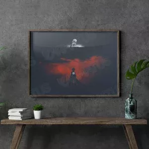 خرید تابلو عکس انیمه اتک آن تایتان Attack On Titan - کارماتوس (انواع قاب عکس و پوستر, قاب عکس) از کرماتوس