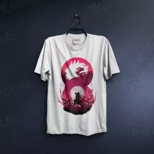 تیشرت سفید طرح انیمه Attack On Titan