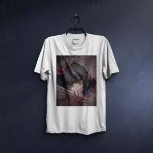 تیشرت سفید طرح انیمه Demon Slayer