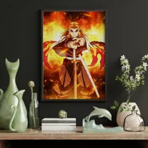 خرید تابلو عکس انیمه Demon Slayer شیطان کش - کارماتوس (انواع قاب عکس و پوستر, قاب عکس) از کرماتوس