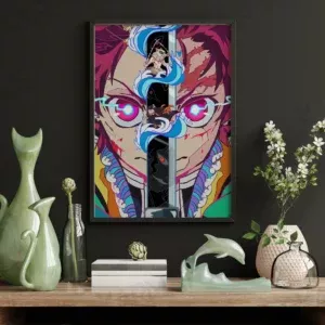 خرید تابلو عکس انیمه Demon Slayer شیطان کش - کارماتوس (انواع قاب عکس و پوستر, قاب عکس) از کرماتوس