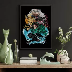 خرید تابلو عکس انیمه Demon Slayer شیطان کش - کارماتوس (انواع قاب عکس و پوستر, قاب عکس) از کرماتوس