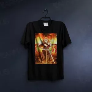 تیشرت مشکی طرح انیمه Demon Slayer
