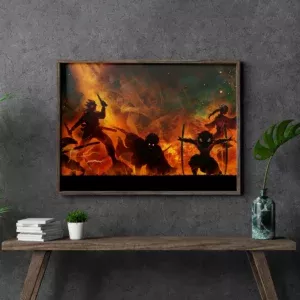 خرید تابلو عکس انیمه Demon Slayer شیطان کش - کارماتوس (انواع قاب عکس و پوستر, قاب عکس) از کرماتوس