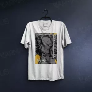 تیشرت سفید طرح انیمه Demon Slayer