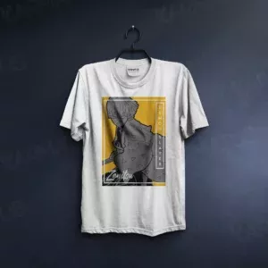 تیشرت سفید طرح انیمه Demon Slayer