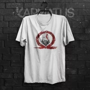 خرید تیشرت سفید گاد آف وار God of War - کارماتوس (پوشاک, تیشرت, تیشرت بازی Game) از کرماتوس