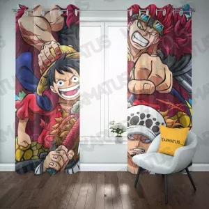 پرده پانچ طرح انیمه وان پیس One Piece