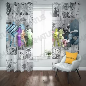 پرده پانچ طرح انیمه وان پیس One Piece