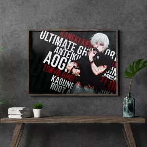 خرید تابلو عکس طرح انیمه توکیو غول Tokyo Ghoul - کارماتوس (انواع قاب عکس و پوستر, قاب عکس) از کرماتوس