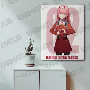 خرید تابلو عکس انیمه دارلینگ Darling In The Franxx - کارماتوس (انواع قاب عکس و پوستر, قاب عکس) از کرماتوس