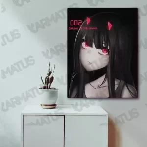 خرید تابلو عکس انیمه دارلینگ Darling In The Franxx - کارماتوس (انواع قاب عکس و پوستر, قاب عکس) از کرماتوس