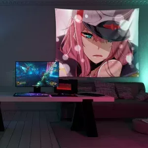 خرید بکدراپ طرح انیمه دارلینگ Darling In The Franxx - کارماتوس (انواع قاب عکس و پوستر, بکدراپ) از کرماتوس