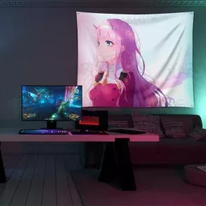 خرید بکدراپ طرح انیمه دارلینگ Darling In The Franxx - کارماتوس (انواع قاب عکس و پوستر, بکدراپ) از کرماتوس