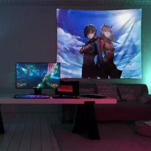 خرید بکدراپ طرح انیمه دارلینگ Darling In The Franxx - کارماتوس (انواع قاب عکس و پوستر, بکدراپ) از کرماتوس