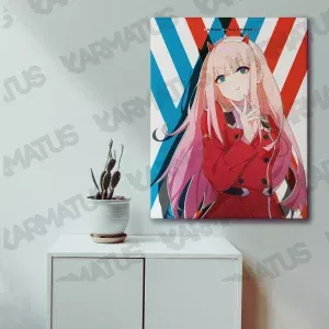 خرید تابلو عکس انیمه دارلینگ Darling In The Franxx - کارماتوس (انواع قاب عکس و پوستر, قاب عکس) از کرماتوس