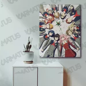 خرید تابلو عکس انیمه دارلینگ Darling In The Franxx - کارماتوس (انواع قاب عکس و پوستر, قاب عکس) از کرماتوس