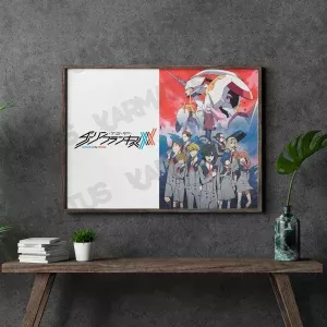 خرید تابلو عکس انیمه دارلینگ Darling In The Franxx - کارماتوس (انواع قاب عکس و پوستر, قاب عکس) از کرماتوس