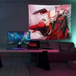 خرید بکدراپ طرح انیمه دارلینگ Darling In The Franxx - کارماتوس (انواع قاب عکس و پوستر, بکدراپ) از کرماتوس