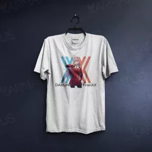 تیشرت سفید انیمه دارلینگ Darling In The Franxx