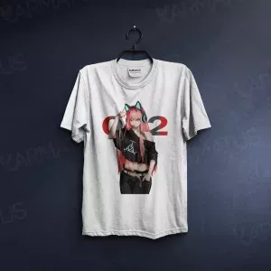 تیشرت سفید انیمه دارلینگ Darling In The Franxx