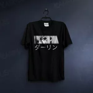 تیشرت مشکی انیمه دارلینگ Darling In The Franxx